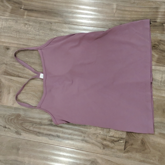 ❄️ 3/$25 AERIE Offline Mauve Purple Y-strap Tank Top with Built-In Bra